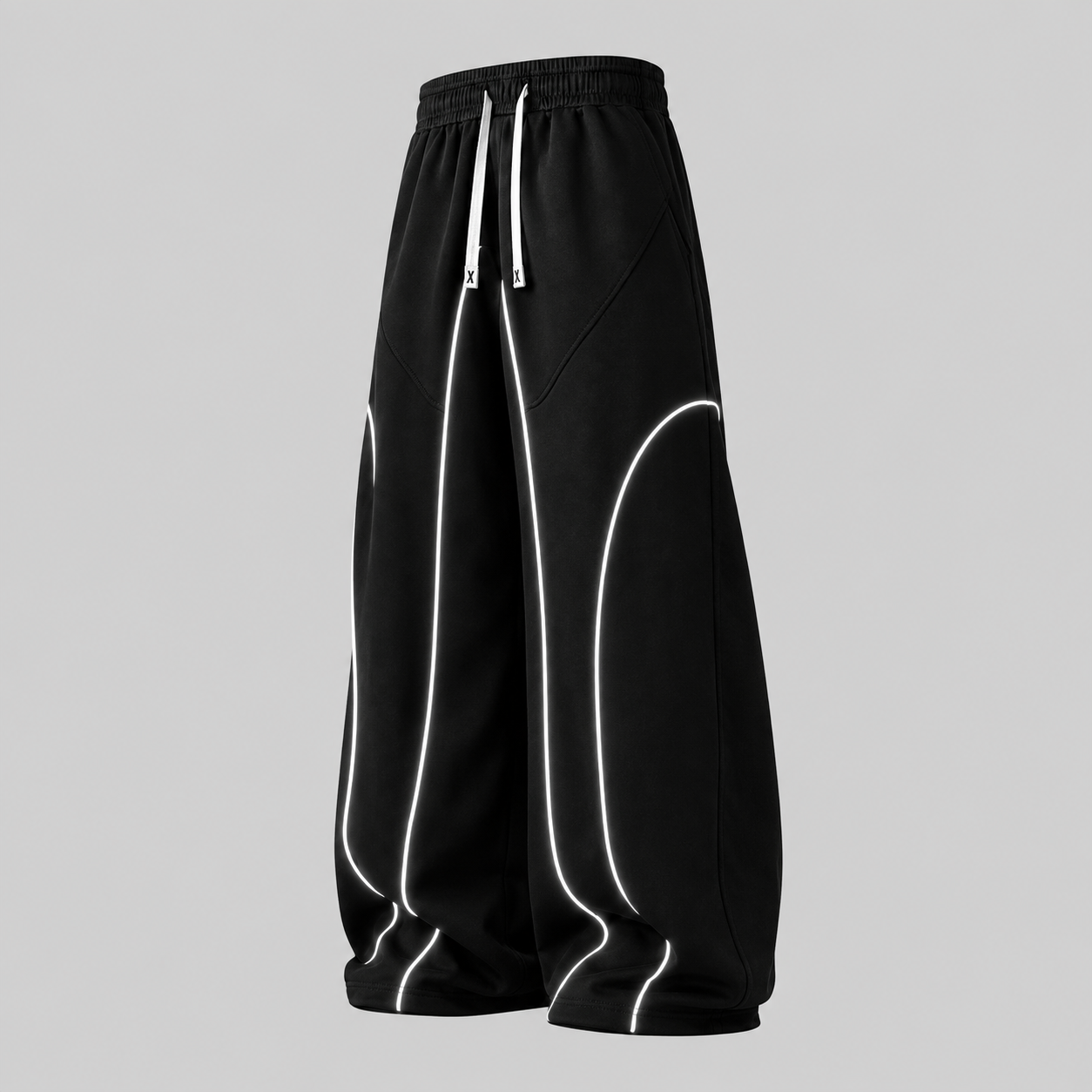 Wide-Leg Track Pants