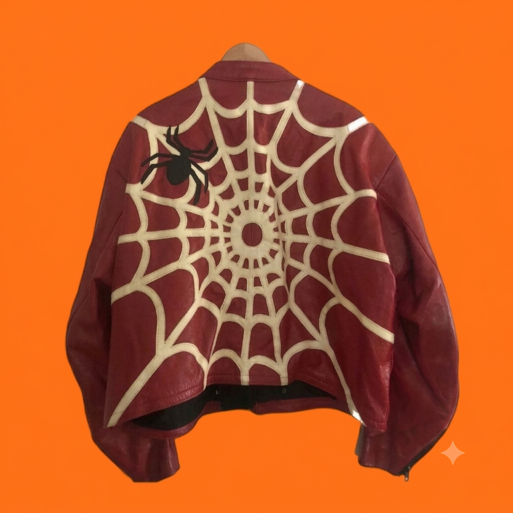 Spiderweb Leather Jacket